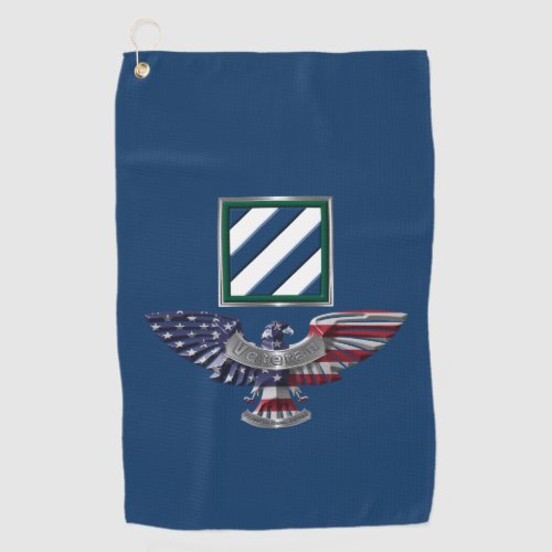 3rd Infantry Division Rock of the Marne Eagle Golf Towel