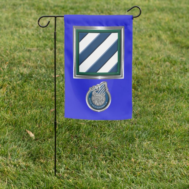 3rd Infantry Division “Rock of the Marne”  Garden Flag (In SItu)