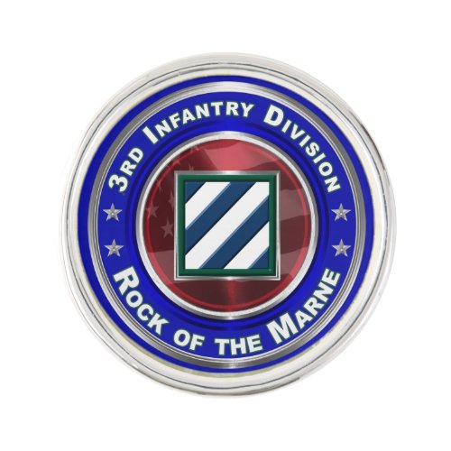 3rd Infantry Division Rock of the Marne Lapel Pin