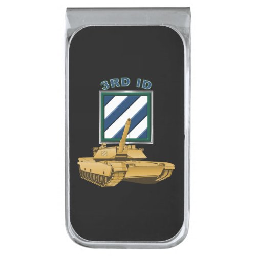 3rd Infantry Division Rock of the Marne Silver Finish Money Clip