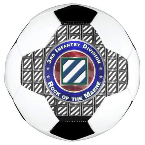 3rd Infantry Division Rock of the Marne Soccer Ball