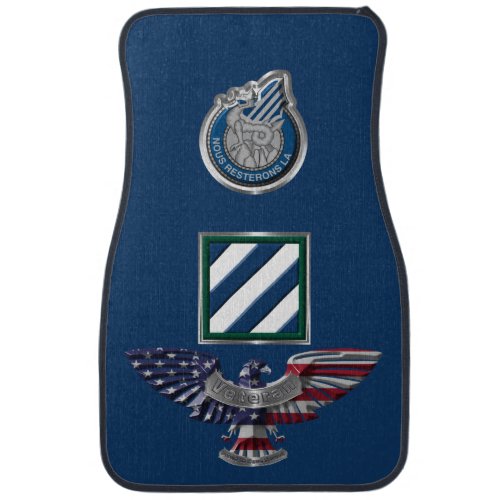 3rd Infantry Division Rock of the Marne Veteran Car Floor Mat