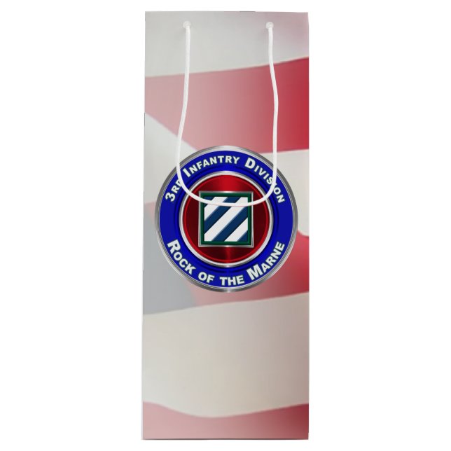 3rd Infantry Division “Rock of the Marne” Wine Gift Bag (Front)