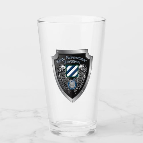 3rd Infantry Division Shield Glass