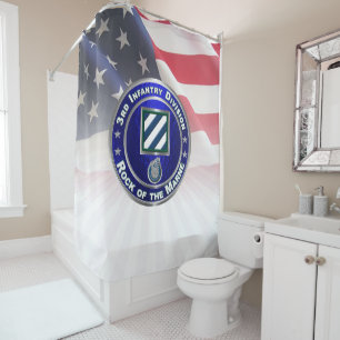 3rd Infantry Division  Shower Curtain