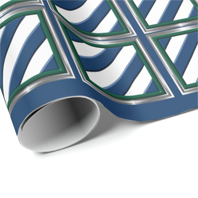 3rd Infantry Division Silver Framed Patch Wrapping Wrapping Paper (Roll Corner)