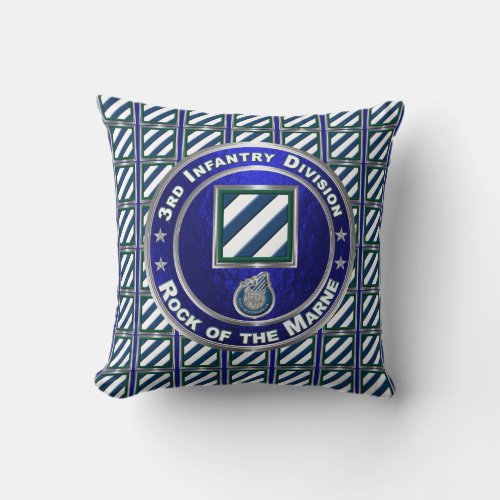 3rd Infantry Division   Throw Pillow