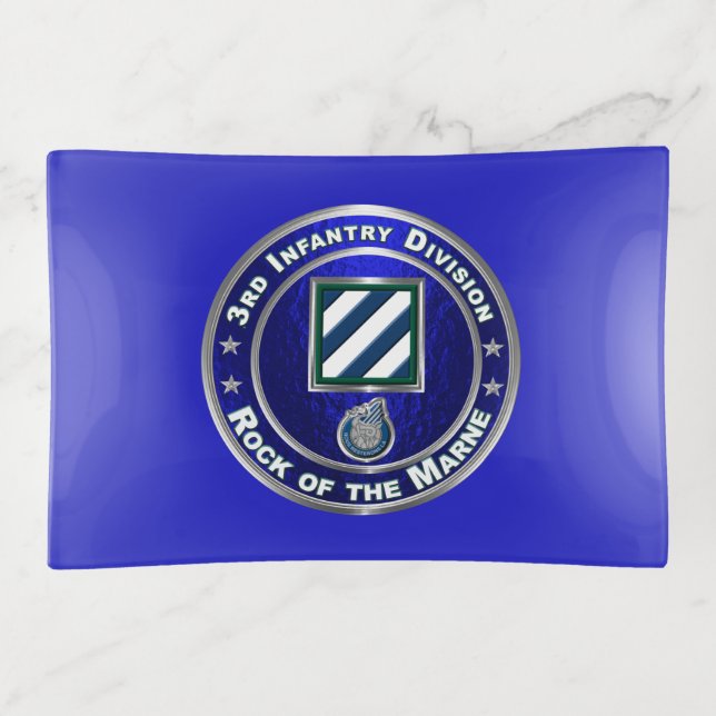 3rd Infantry Division  Trinket Tray (Front)