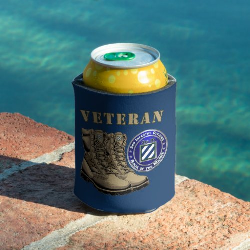 3rd Infantry Division Veteran Can Cooler