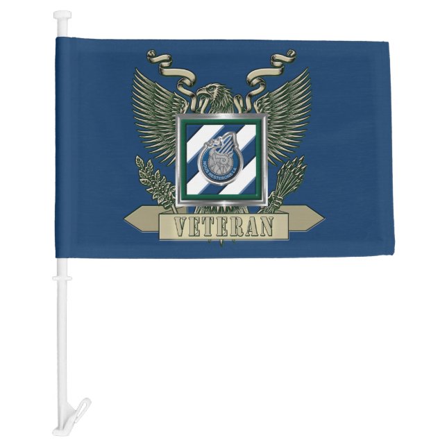 3rd Infantry Division Veteran Car Flag (Front)