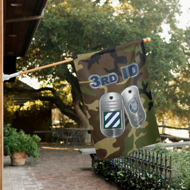 3rd Infantry Division  Veteran House Flag (In SItu)