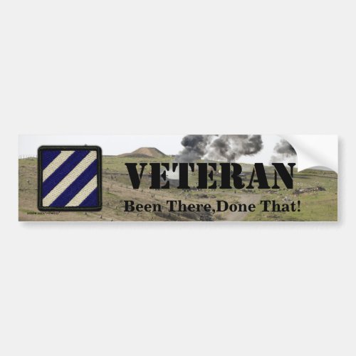 3rd infantry division veterans bumper sticker