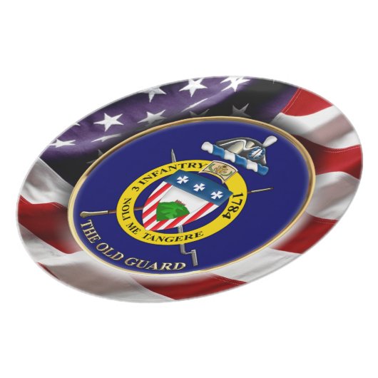 3rd Infantry Regiment "The Old Guard" Melamine Plate (Left Side)