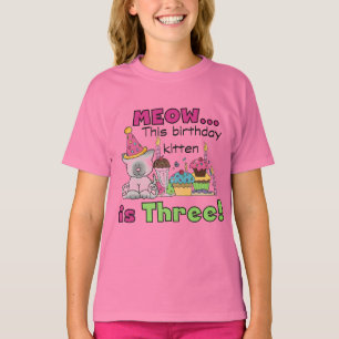 3rd Kitten Birthday T-shirts and Gifts