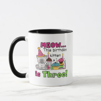 3rd Kitten Birthday T-shirts and Gifts Mug