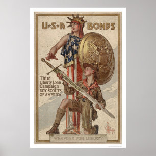 3rd Liberty Loan Campaign Boy Scouts (Restored) Poster