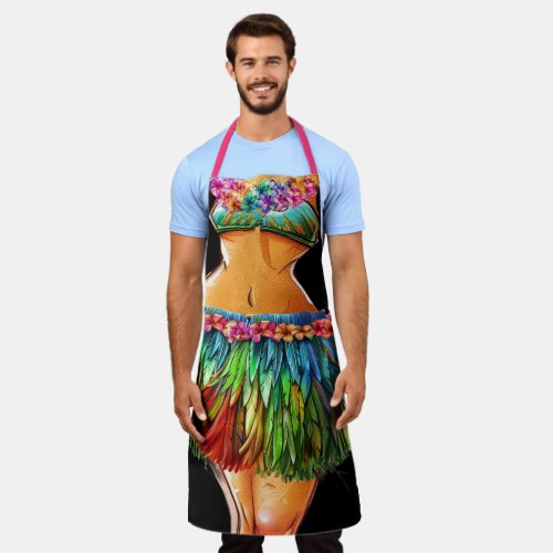 3rd Luau or Kitchen Laughter Apron