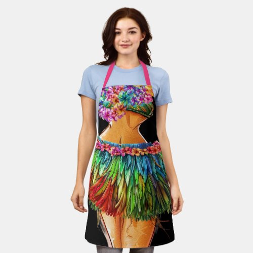 3rd Luau or Kitchen Laughter Apron