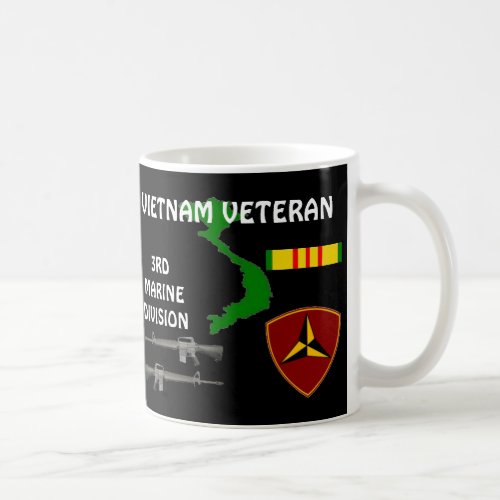 3rd Marine Division Vietnam Veteran Coffee Mugs