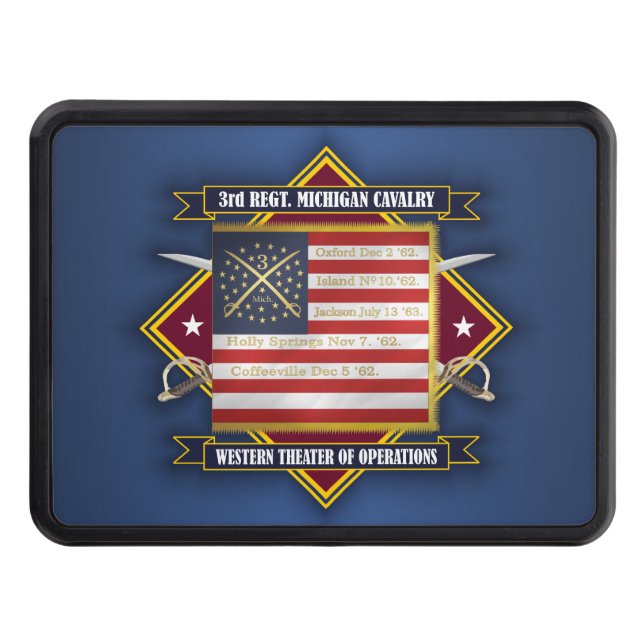 3rd Michigan Cavalry Hitch Cover (Front)