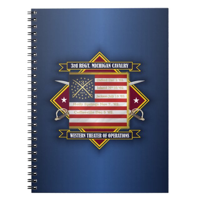 3rd Michigan Cavalry Notebook (Front)