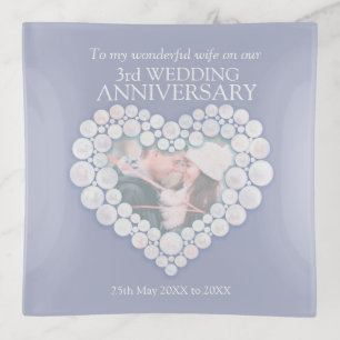 3rd moonstone wedding anniversary photo wife gift trinket tray