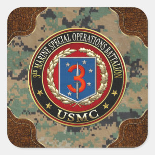 3rd MSOB [3D] Square Sticker