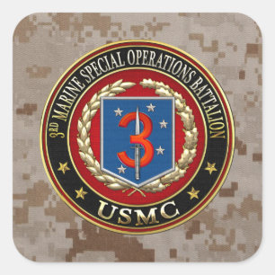 3rd MSOB [3D] Square Sticker