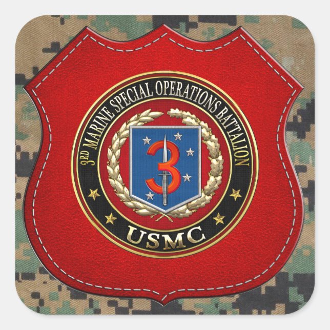 3rd MSOB [3D] Square Sticker (Front)