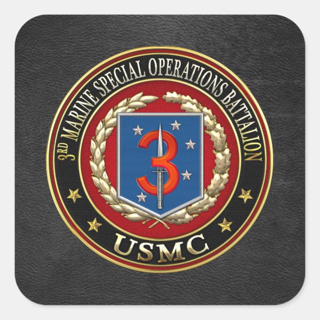 3rd MSOB [3D] Square Sticker (Front)