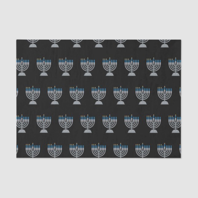 3rd Night of Hanukkah Glitter Tissue Paper (Front)