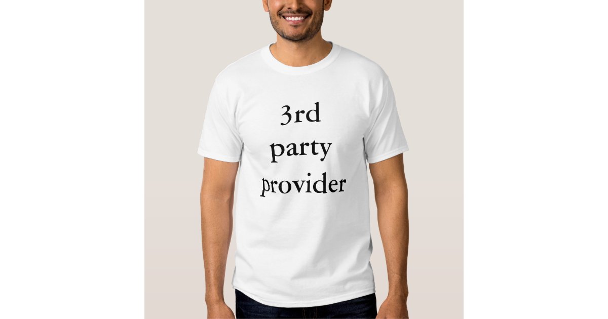 3rd party ~ T Tee Shirt | Zazzle