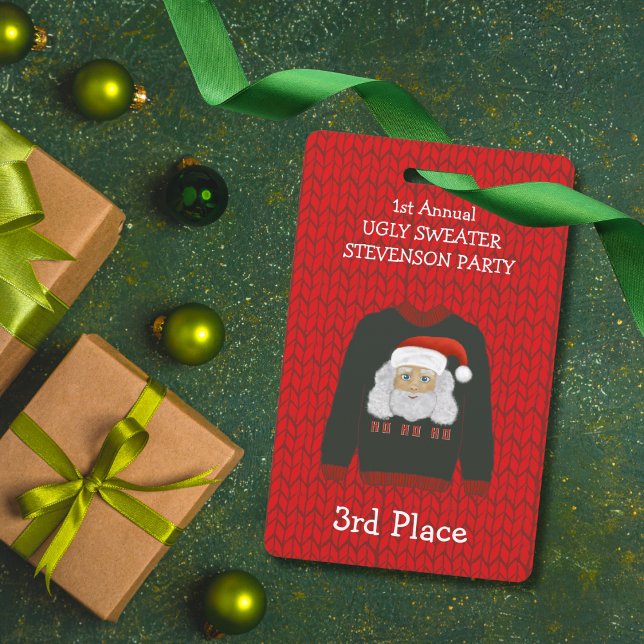 3rd Place Santa Ugly Sweater Party Winner Badge (Creator Uploaded)