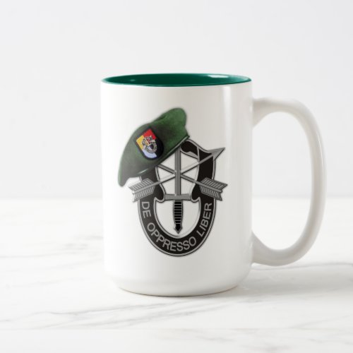 3rd Special Forces Green Berets SFGA Fort Bragg Two_Tone Coffee Mug