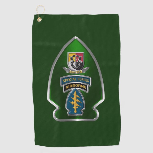 3rd Special Forces Group  Golf Towel (Front)