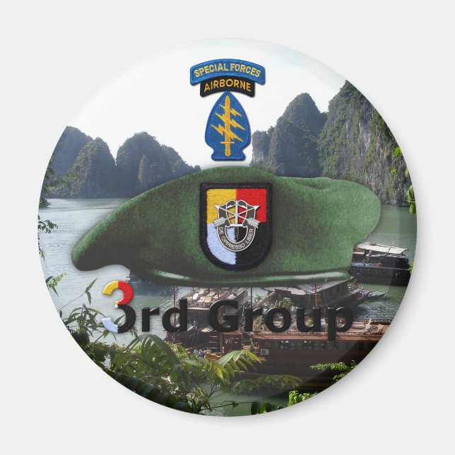 3rd Special Forces Group SF SFG Veterans Vets Magnet (Front)