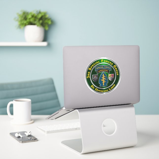 3rd Special Forces Group  Sticker (Laptop On Desk)