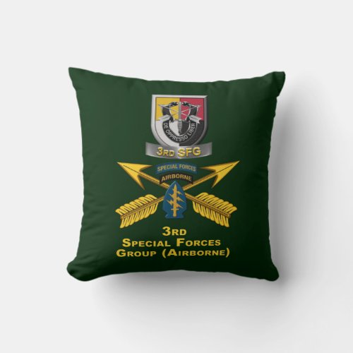 3rd Special Forces Group   Throw Pillow