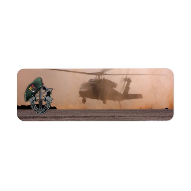 3rd special forces sfg green berets fort bragg label (Front)
