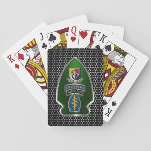 3rd Special Operations Group Airborne Arrowhead Playing Cards