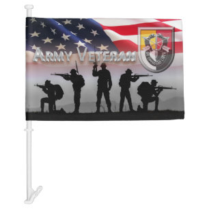 3rd Special Operations Group Army Veteran Car Flag