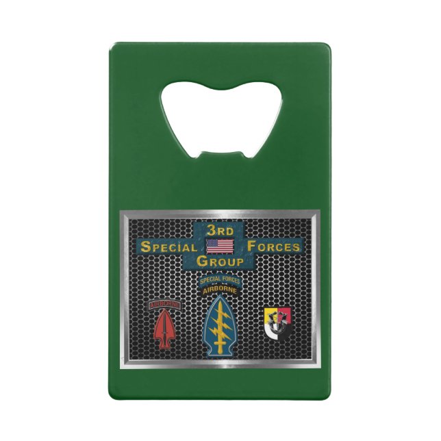 3rd Special Operations Group (SOF) Credit Card Bottle Opener (Front)