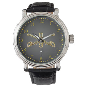 3rd Sqdn. 11th ACR Brass Crossed Sabers Watch