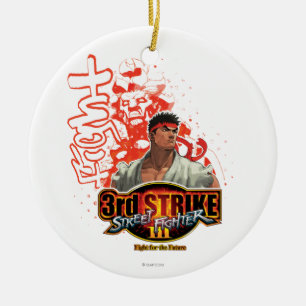3rd Strike "Fight" Ceramic Ornament