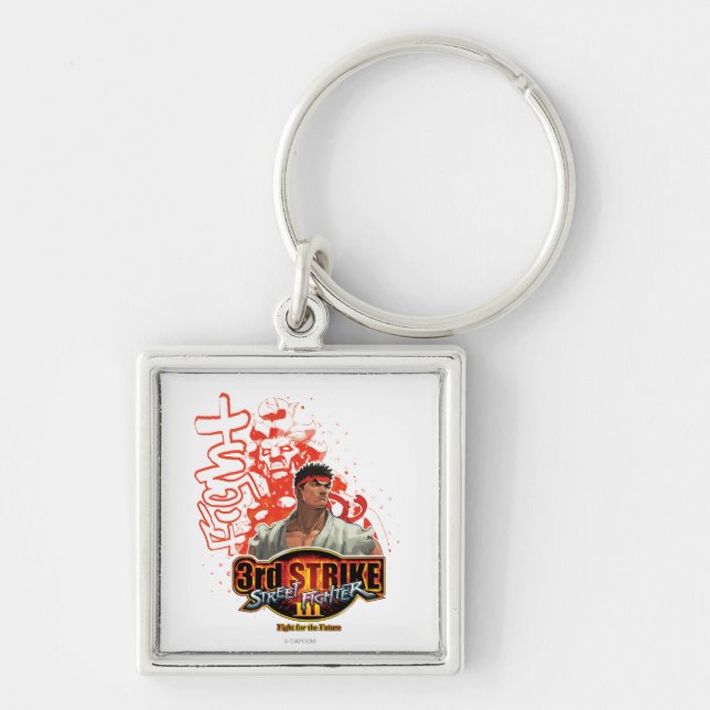 3rd Strike "Fight" Keychain (Front)