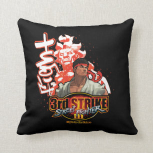3rd Strike "Fight" Throw Pillow