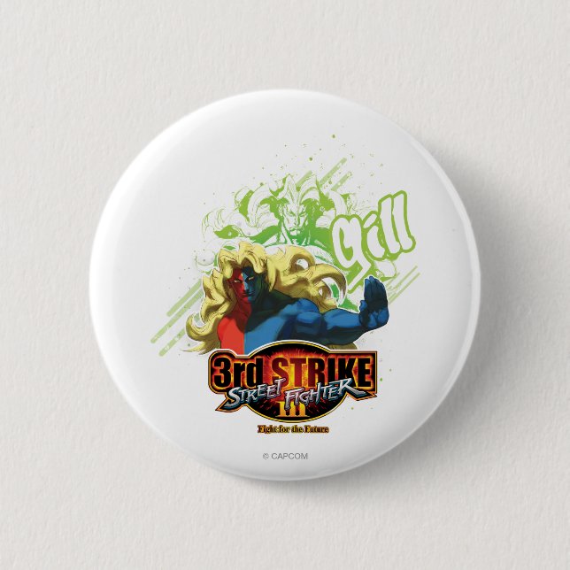 3rd Strike Gill Button (Front)