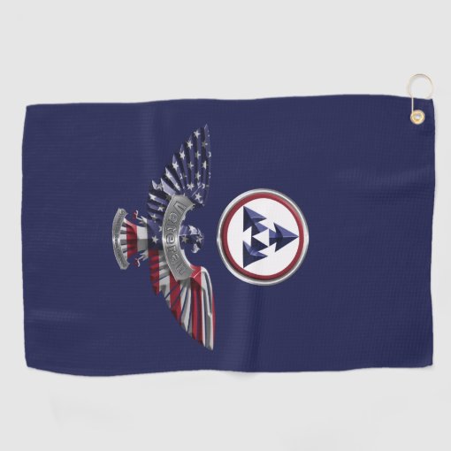 3rd Sustainment Command Eagle Golf Towel Zazzle