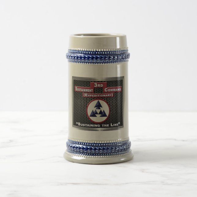 3rd Sustainment Command (Expeditionary) Beer Stein (Center)