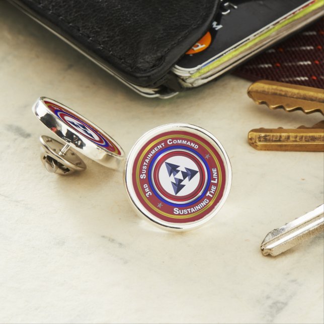 3rd Sustainment Command Lapel Pin (In Situ)